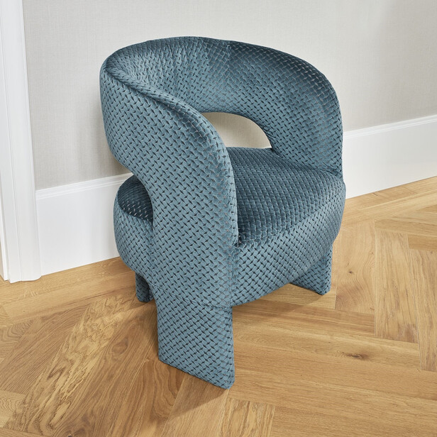 CUBIC – Tapițerie din catifea geometrică, 70.000 Martindale