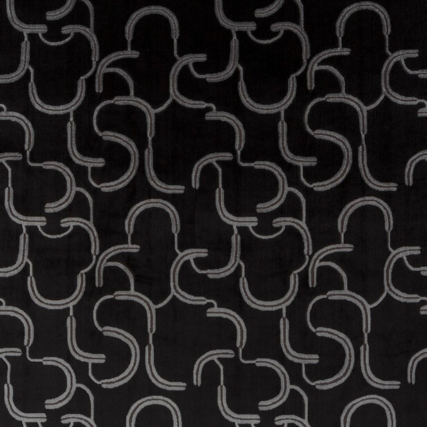 PARK AVENUE - Tapițerie din catifea Art Deco geometrică