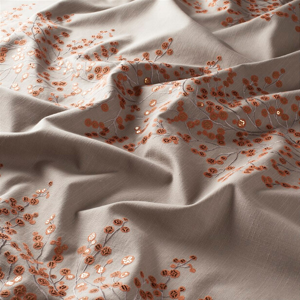 WINTER BLOSSOM – Perdea Rafinată Din Bumbac Și Poliester Cu Broderie Elegantă