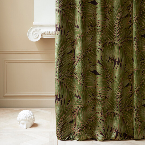 VELOURS CYCAS – catifea imprimată cu motive vegetale de palmieri