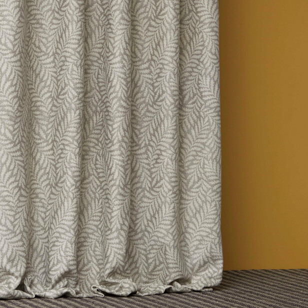 FOUGÈRE – țesătură din lână naturală cu motiv vegetal în relief