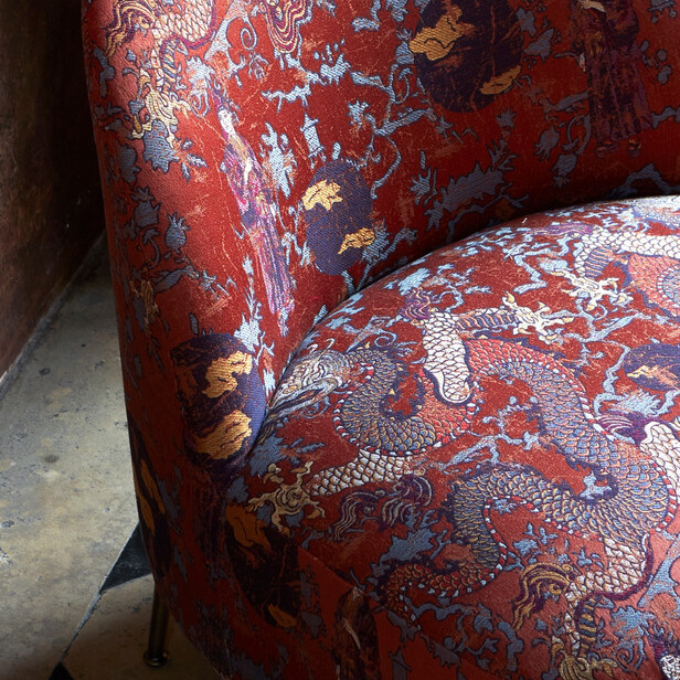 OPIUM – Țesătură Jacquard chinoiserie somptuoasă, inspirată de Orientul secolului XIX