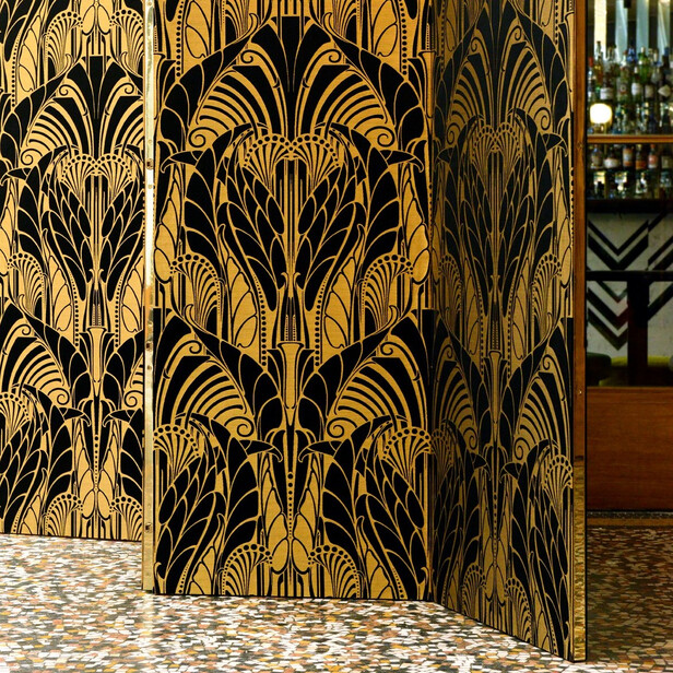 VITRAIL – țesătură din in și mătase cu inspirație Art Nouveau & Art Deco