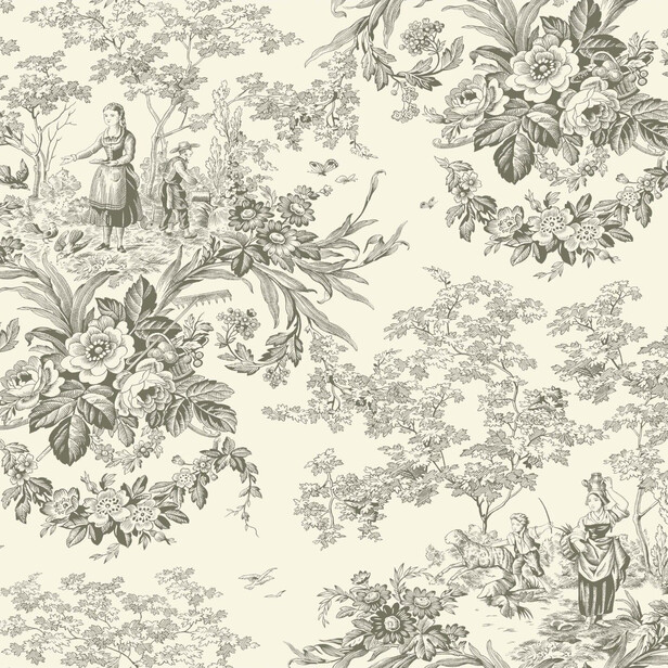 BEAUX JOURS – Tapet toile de Jouy pe suport non-woven