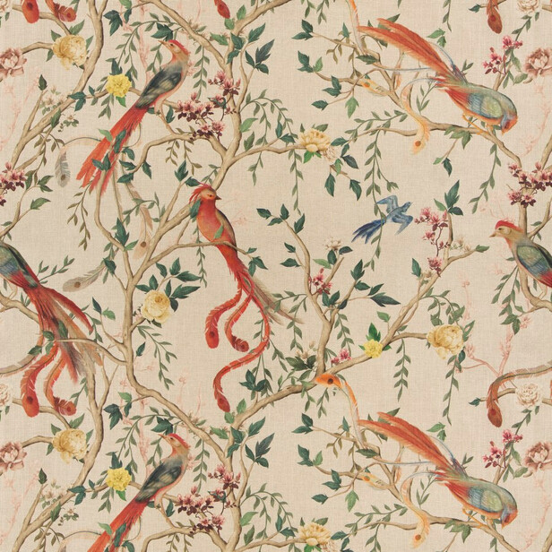 AVVENTURA – Țesătură chinoiserie din viscoză și in, de la Jab Anstoetz