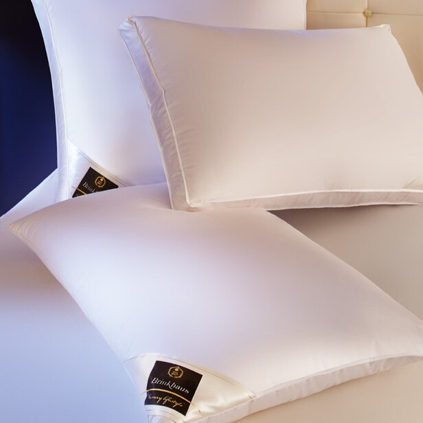 CHALET 65x65 – Pernă Medie din Puf de Gâscă pentru Dormit pe o Parte | Brinkhaus