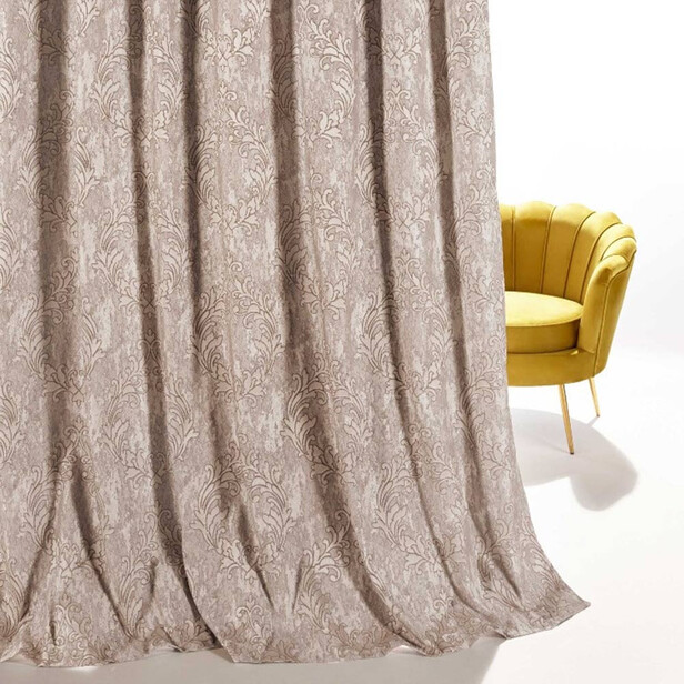 CHATEAU - Țesătură Jacquard Cu Ornament Clasic Ton Sur Ton Și Efect Patinat