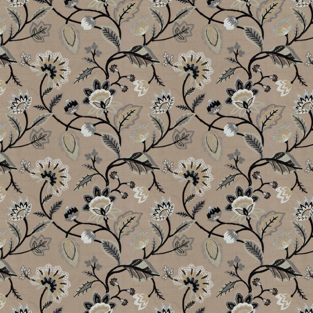 LAND OF ART – Țesătură pentru draperie brodată cu motive florale