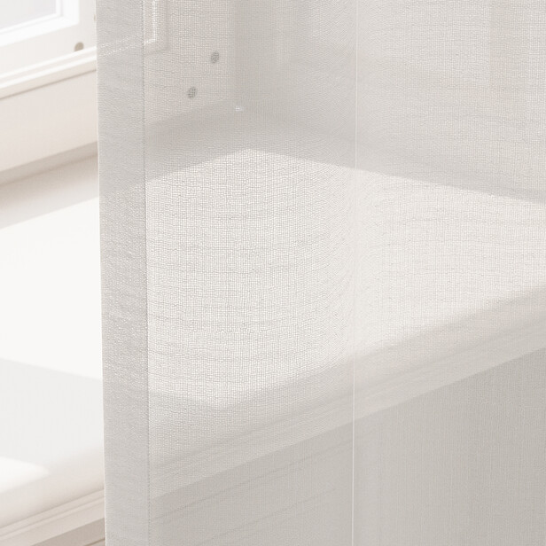 LEVINO – Țesătură perdea semi-transparentă cu efect de difuzie a luminii | Lână & Poliester