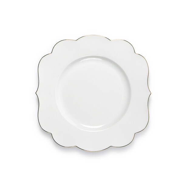 Set 6 farfurii albe mic dejun ROYAL WHITE