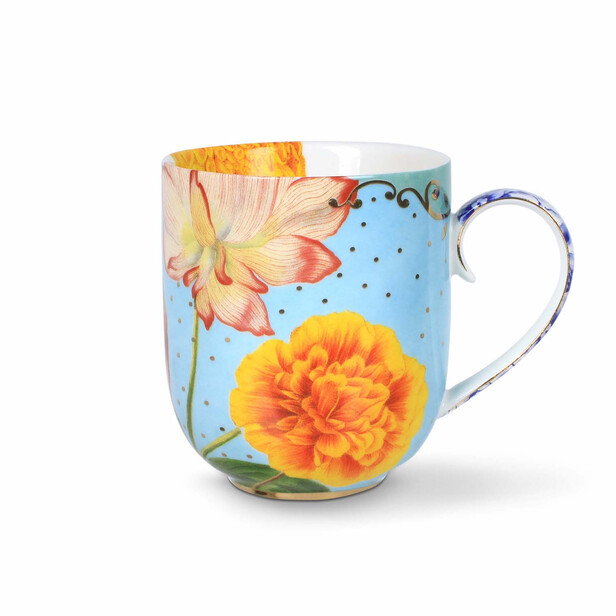 Set 6 cani mari pentru ceai / cafea, decor floral ROYAL FLOWERS