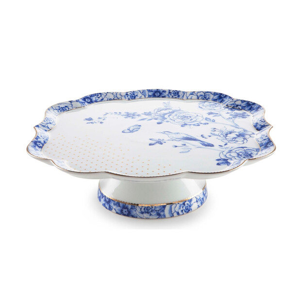 Platou cu picior pentru aperitive sau prajituri ROYAL WHITE