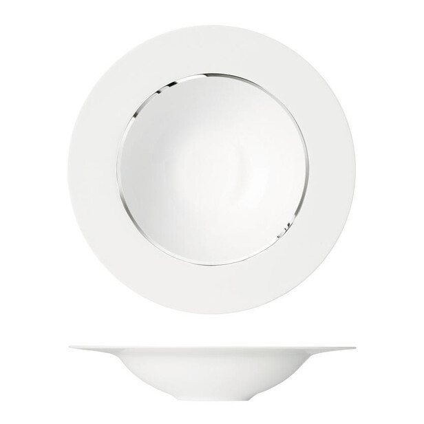 Farfurie joasa pentru paste TREASURE PLATINUM
