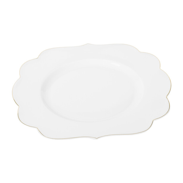Set 6 farfurii albe mic dejun ROYAL WHITE