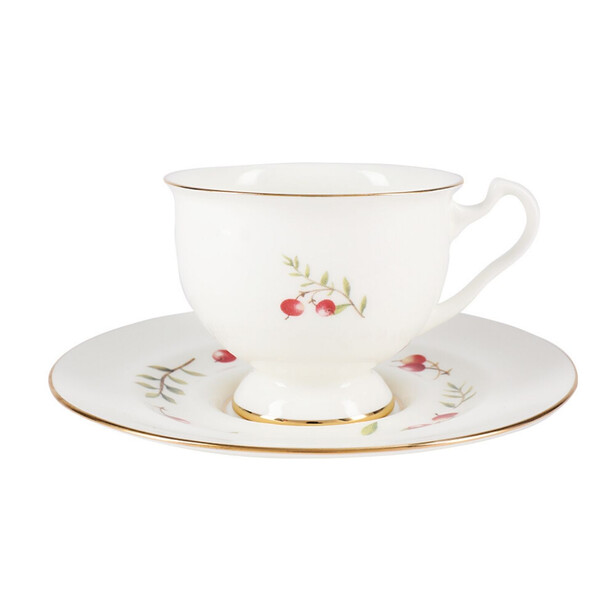 Serviciu de ceai pentru 6 persoane "FLOWERS AND BERRIES" by Imperial Porcelain Manufactory