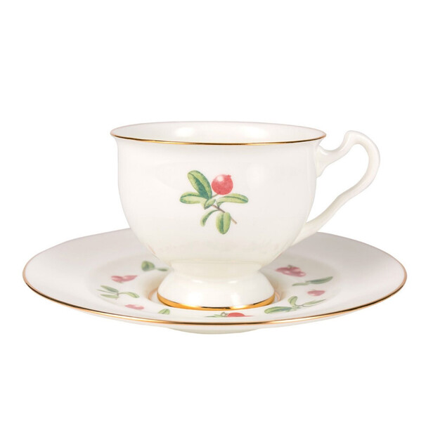 Serviciu de ceai pentru 6 persoane "FLOWERS AND BERRIES" by Imperial Porcelain Manufactory
