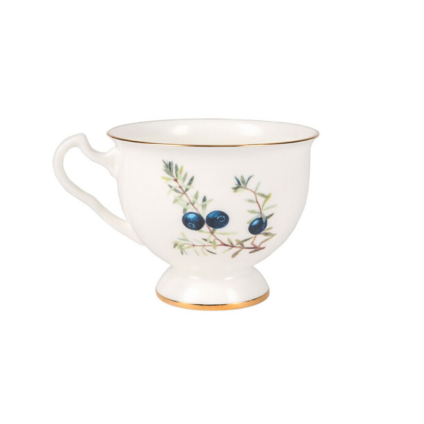 Serviciu de ceai pentru 6 persoane "FLOWERS AND BERRIES" by Imperial Porcelain Manufactory