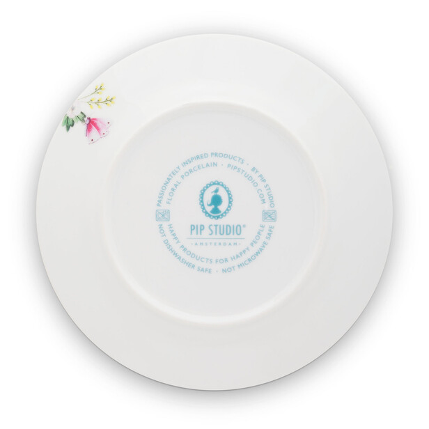 Set 6 farfurii pentru aperitive sau desert BLUSHING BIRDS blue