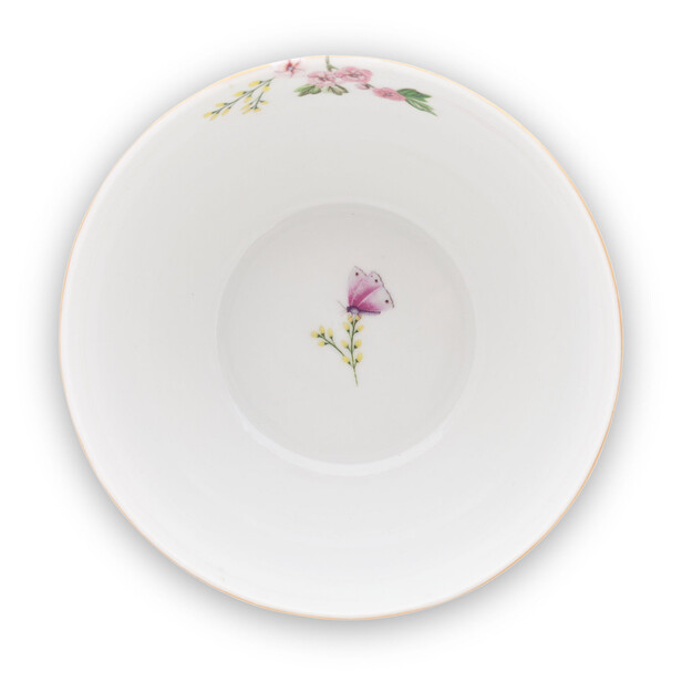 Set 6 boluri diam. 15 CM BLUSHING BIRDS white