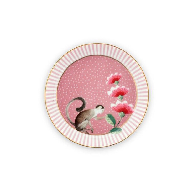 Set 6 farfurii rotunde XS pentru pliculete de ceai LA MAJORELLE pink