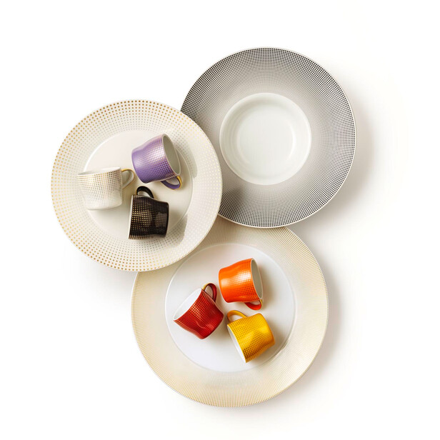 Ceasca pentru espresso cu farfurie AUREOLE CLAIR DE LUNE