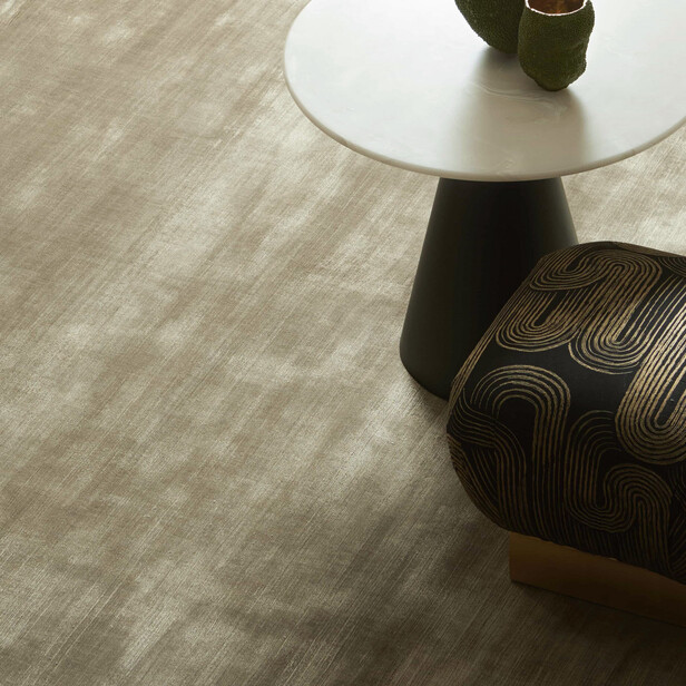 SETI Gri - Covor din mătase, lucrat manual, elegant și atemporal