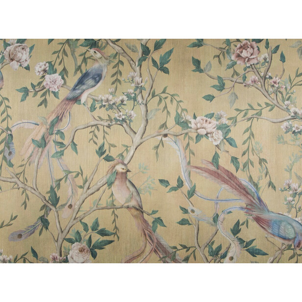HIROKI Tapet chinoiserie – Păsări exotice și vegetație luxuriantă, Jab Anstoetz