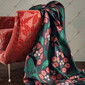 RUSHWORTH – Țesătură din in brodată cu flori stilizate pentru draperii