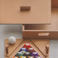 Cutie din lemn de nuc si piele cu accesorii pentru biliard, GIOBAGNARA