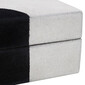 Joc de Poker din lemn de nuc si piele de caprioara, white/black, FLOW