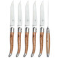 Set 6 cutite cu maner din lemn de ienupar, finisaj satinat FORGE DE LAGUIOLE