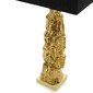 EDITH - Lampa de masa cu baza aurie din lemn sculptat