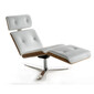 Sezlong din piele alba ARMADILLO 7 - design Rainer Bachschmid