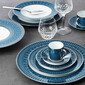 Farfurie pentru supa Tiara Prussian Blue Platine