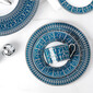 Farfurie pentru supa Tiara Prussian Blue Platine