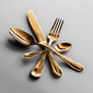CACCIA – Set 24 tacâmuri din inox, aurii | Luxury Art by Mepra
