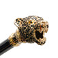 LEOPARD – Umbrelă damă ciclamen cu interior animal print și mâner decorativ