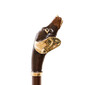 DACHSHUND GOLD – Încălțător maro cu cap de Dachshund auriu | Pasotti