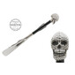 SWAROVSKI SKULL – Încălțător argintiu cu detalii negre | Pasotti