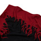 Pled bicolor rosu / negru din lana merinos TRIENNALE2