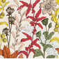 PETALS AND BERRIES Tapet panoramic – design floral artistic, inspirat din arta stradală