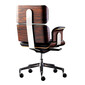 ARMADILLO 2 Scaun pentru birou din piele neagra - design Rainer Bachschmid