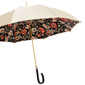 CREAMY FLOWERED – Umbrelă damă crem cu imprimeu floral și dublă țesătură
