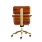ARMADILLO 2 Scaun pentru birou din piele cognac - design Rainer Bachschmid