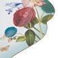 Platou de prezentare oval, decor floral multicolor ROYAL