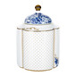 Borcan pentru biscuiti, decor floral ROYAL WHITE