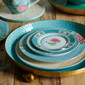 Set 6 farfurii pentru aperitive sau desert BLUSHING BIRDS blue