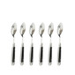 Set 6 lingurite cu maner din corn negru FORGE DE LAGUIOLE